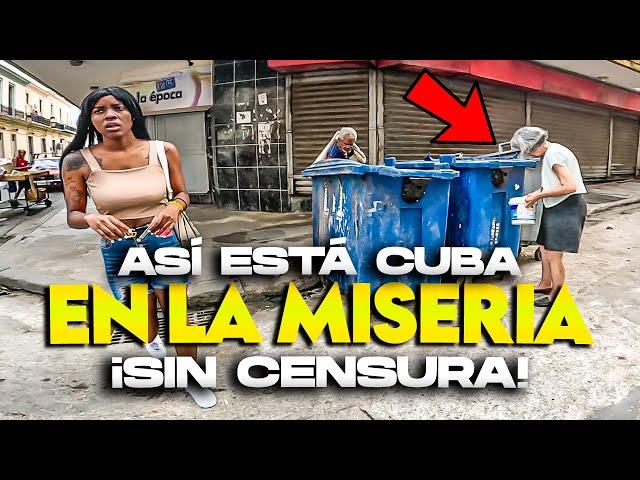 Así vive el PUEBLO CUBANO ¡EN LA MISERIA! ¿Comiendo de la basura?