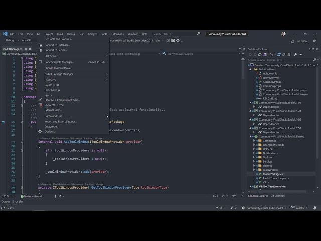 Apply custom themes in Visual Studio