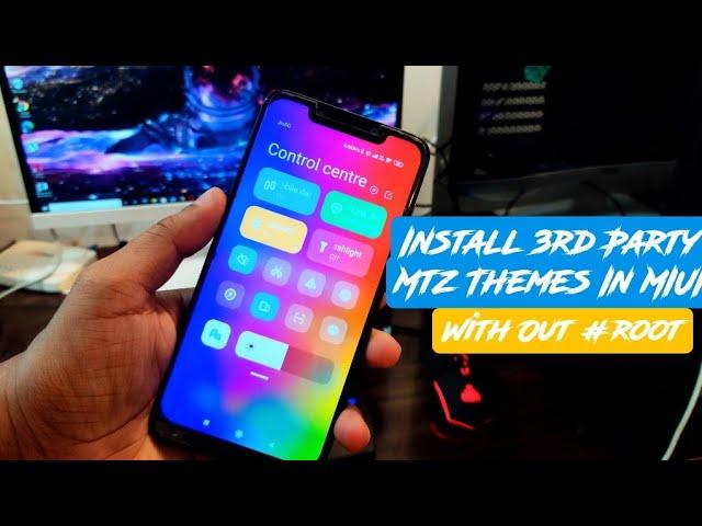 Installing 3rd Party Theme MIUI 12 Import Mtz Theme In MIUI12