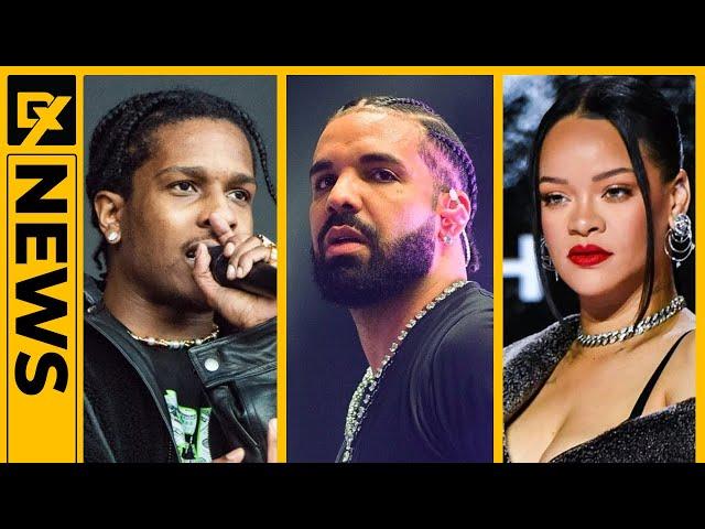 A$AP Rocky Fires Back At Drake On Kid Cudi 'INSANO' Album After Rihanna Diss