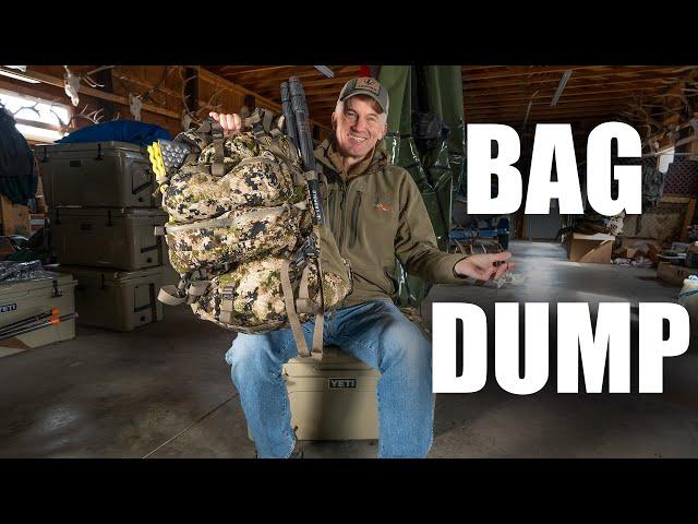 DAY HUNTING Bag Dump | What's in my elk hunting pack?