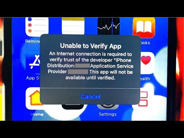 Unable to verify app an internet connection is required | How to Fix unable to verify app iOS 18