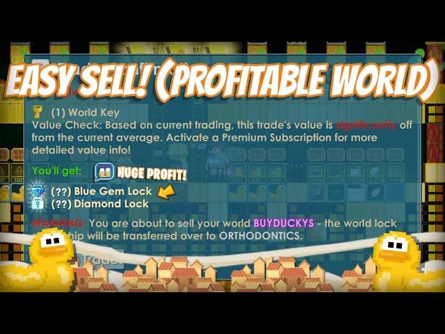 EASY TRADING PROFIT RSP ITEM (BUY/SELL PROFITABLE WORLD) - GrowTopia