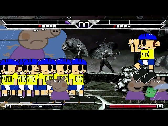 KOF MUGEN Peppa pig, kai-lan, Brobee  vs SpongeBob, jeffy, mr krabs