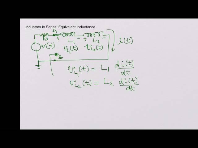 Inductors in Series, Equivalent Inductance