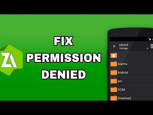 How To Fix And Solve ZArchiver Permission Denied | Final Solution