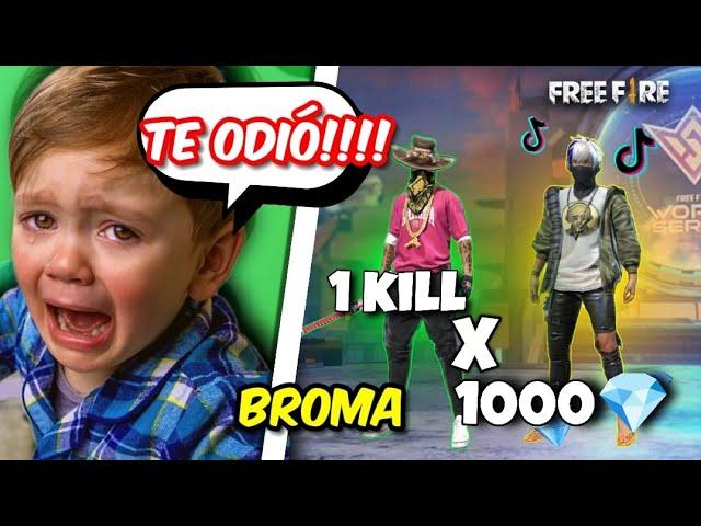 1000 DIAMANTES X KILL BROMA A TIKTOKER FAMOSO!! | Rain28