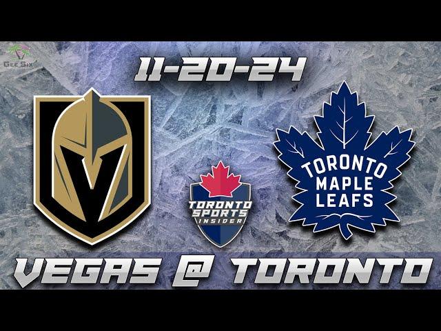 11-20-24 Vegas Golden Knights vs Toronto Maple Leafs Game Audio | NHL LIVE Stream Gamecast & Chat