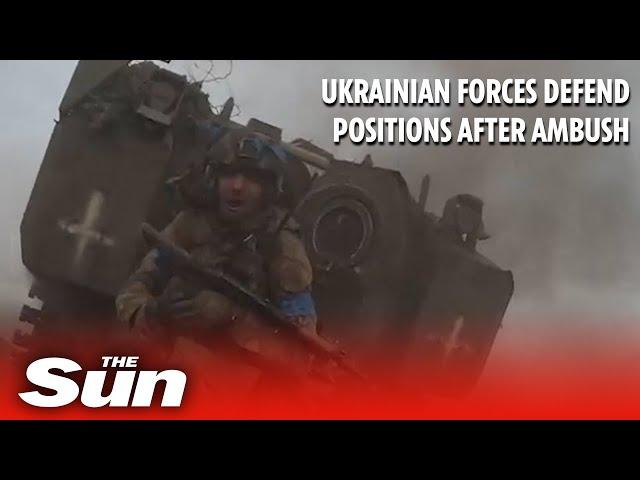 Ukrainian forces prevail after intense enemy tank ambush