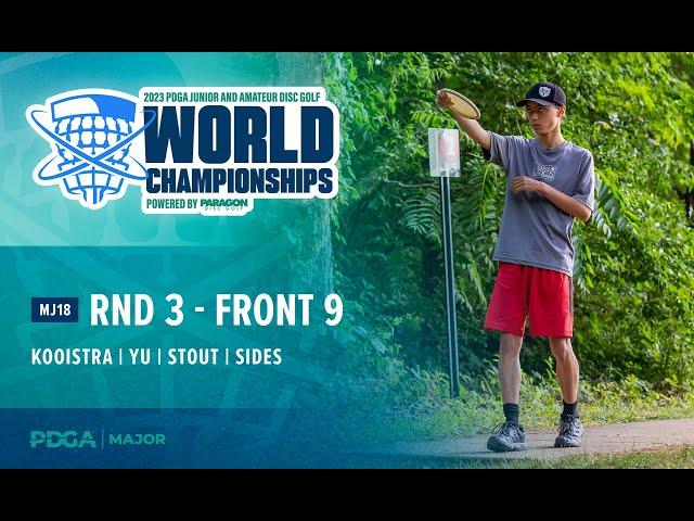 2023 PDGA JUNIOR DISC GOLF WORLD CHAMPIONSHIPS | MJ18 R3F9 | Kooistra, Yu, Stout, Sides