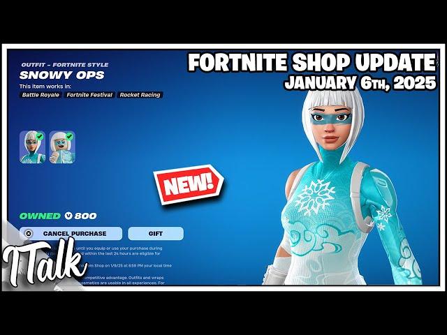 *NEW* SNOWY OPS IS HERE! Fortnite Item Shop [January 6th, 2025] (Fortnite Chapter 6)