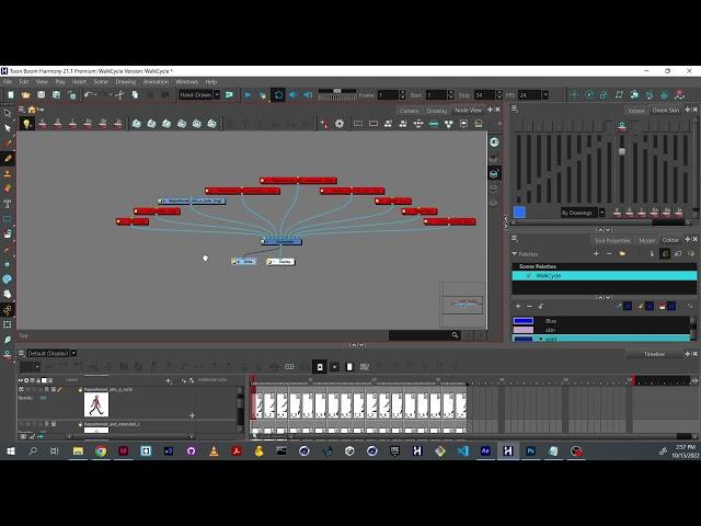 Creating a looping walk cycle with Toon Boom and After Effects, Part I, Exporting Individual Frames