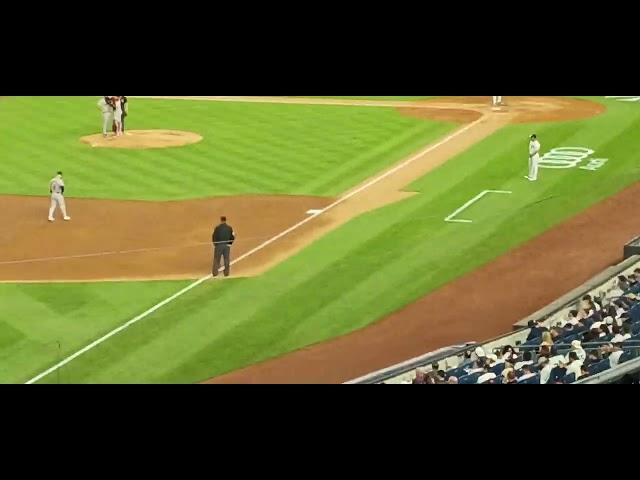 New York Yankees up-close - Yankees at bat, bottom 3rd inning, May 7, 2024