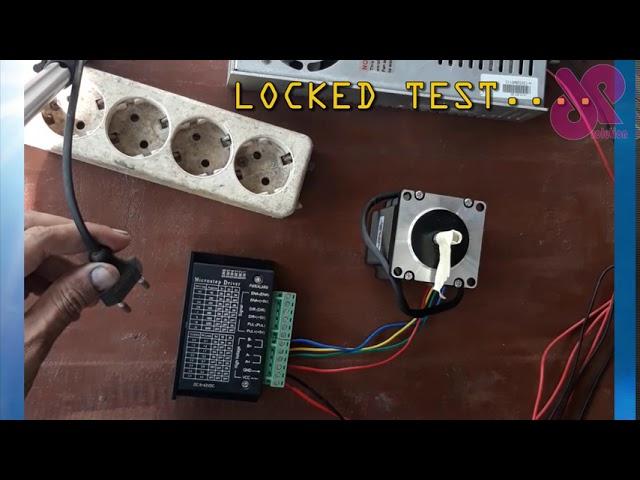 unboxing & test stepper motor nema 23 and microstep driver TB 6600