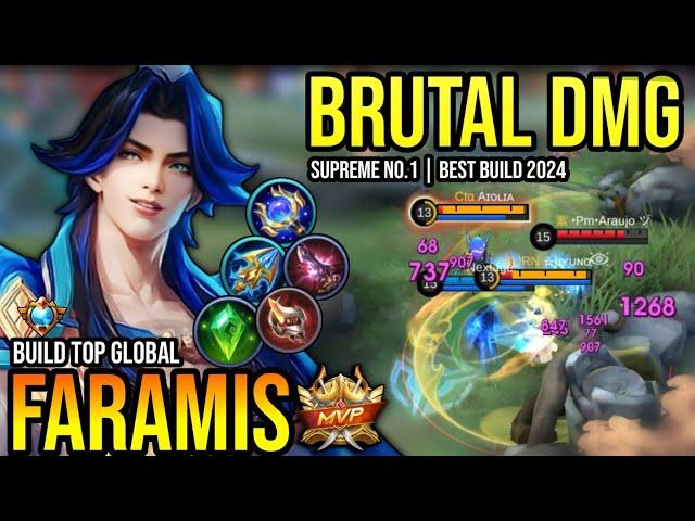 FARAMIS BEST BUILD 2024 | BUILD TOP GLOBAL FARAMIS GAMEPLAY | MOBILE LEGENDS