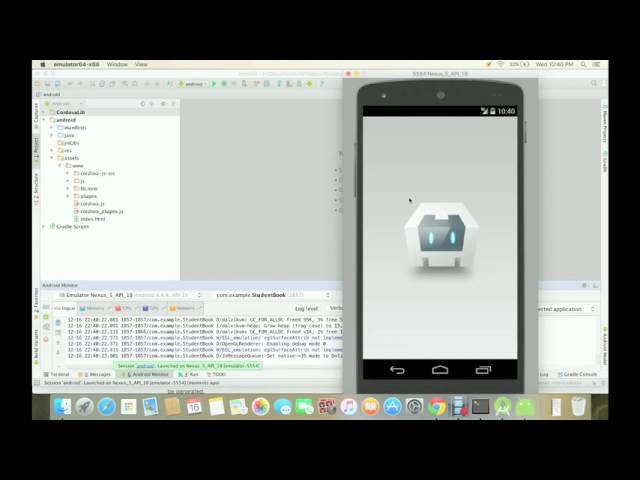 Creating an installable mobile app in Android Studio using Ionic framework and Cordova