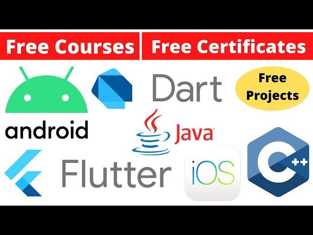 Udemy Free Certificate Courses Java | C++ | Create Apps with Flutter & Dart Project Online Classes