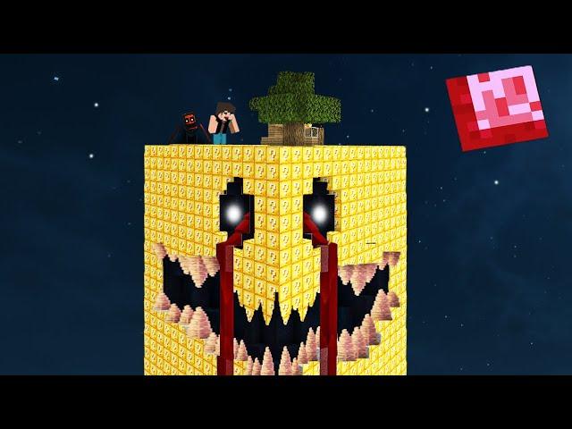 Survivre SEUL sur Un Chunk Horreur en LuckyBlock  sur Minecraft (3)