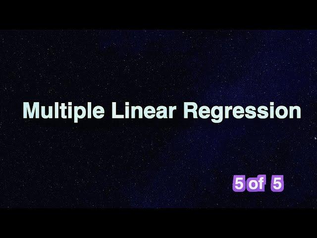 Multiple Linear Regression with R | 5. Assessing Multicollinearity