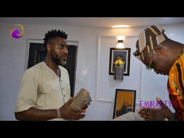 IBRAHIM CHATTA RECEIVES GIFT FROM STARBOY TEMIDAYO AND FRIENDS AT HIS FILM VILLAGE