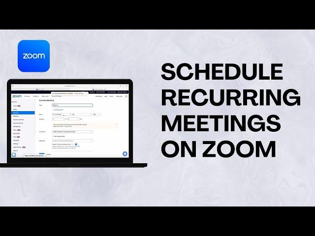 How to Schedule Recurring Meetings on Zoom