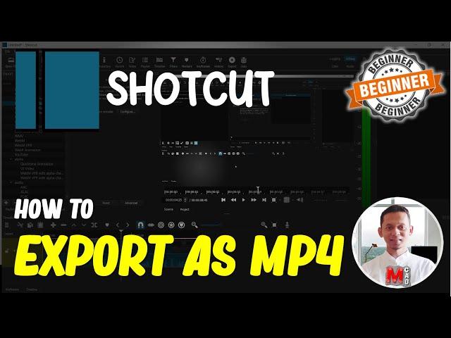 Shotcut How To Export As MP4