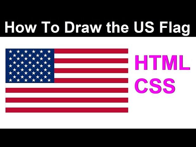 With HTML-CSS, Draw the Flag of the United States of America