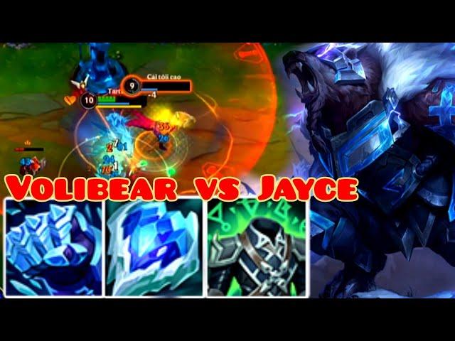 VOLIBEAR MAX TANK VS JAYCE | VOLIBEAR WILD RIFT GAMEPLAY | BUILD AND RUNES