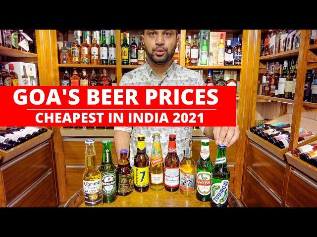 Goa's Beer Prices - 2021 | Cheapest Beer Prices in India | Goa Liquor Prices | Goa | Masterclass |