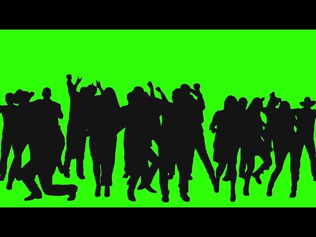 people dancing silhouette green screen / TOP VIDEO 2022