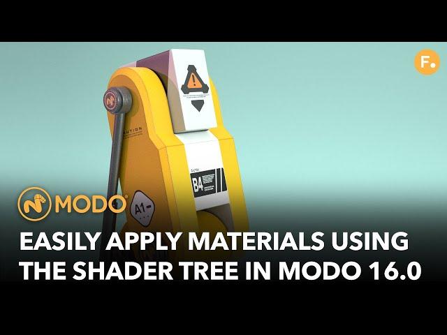 Modo 16.0 | Easily Apply Materials Using the Shader Tree in Modo