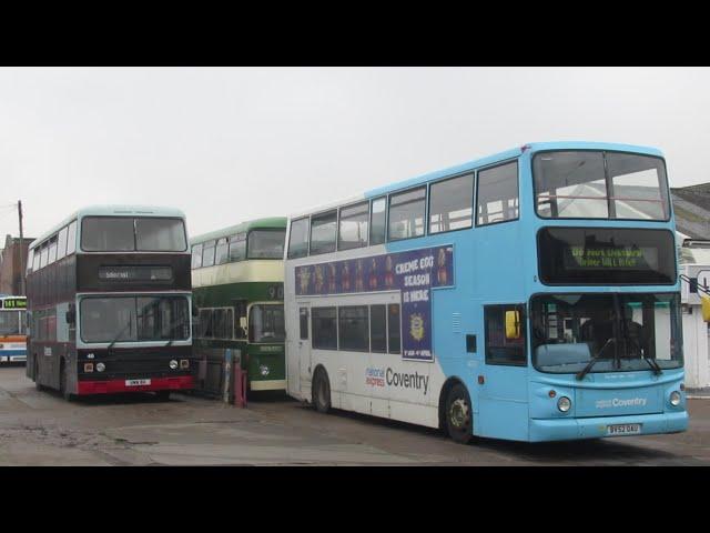 Buses at Nottingham Heritage Vehicles Open Day (Featuring two visiting vehicles) February 2025