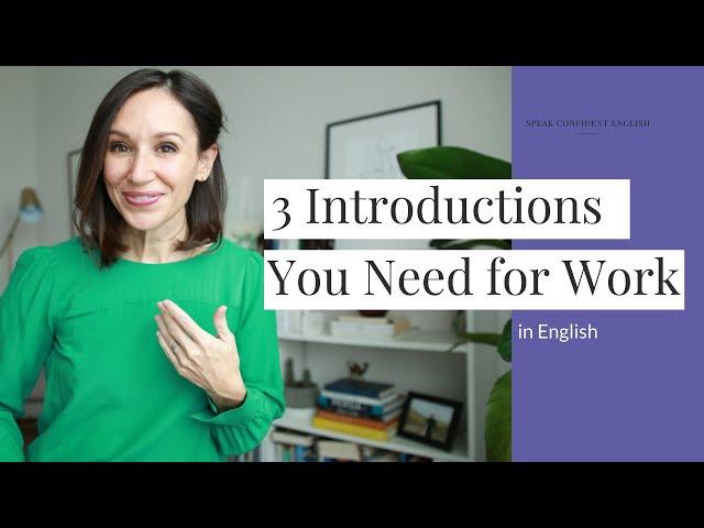 Introductions for Work in English (Including an example for your first day at work)