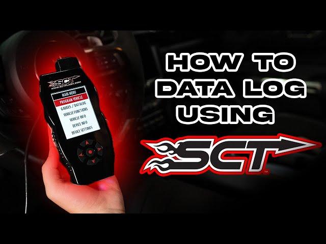 How to:  Data log with your SCT X4 tuner for VMP Email Tuning