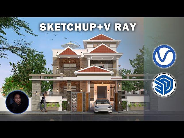 Sketchup & V ray 2024 Bangla tutorial ৷৷ Advance Modeling & Rendering