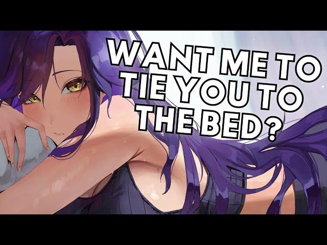 Dominant Girlfriend Ties You Up In Bed (to help you sleep) [F4A] [ASMR] [Bondage] [Hypnosis] [GFD]