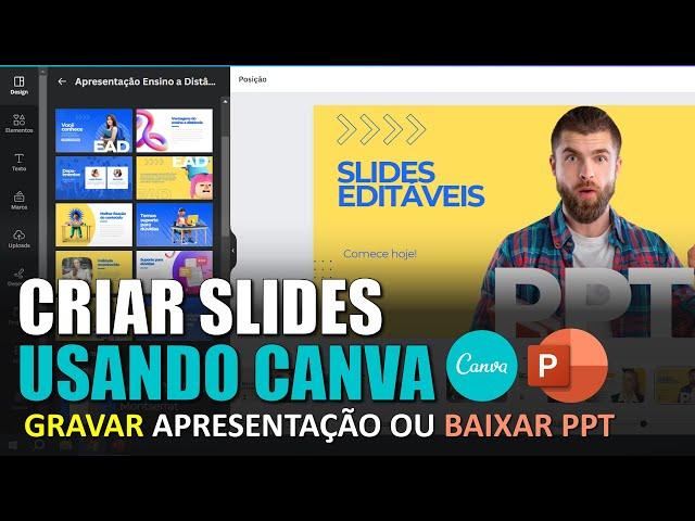 Como Criar SLIDES e APRESENTAÇÕES no CANVA