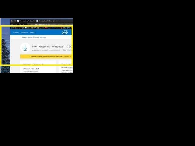 How to install Intel Graphics Windows DCH Drivers on Windows 10