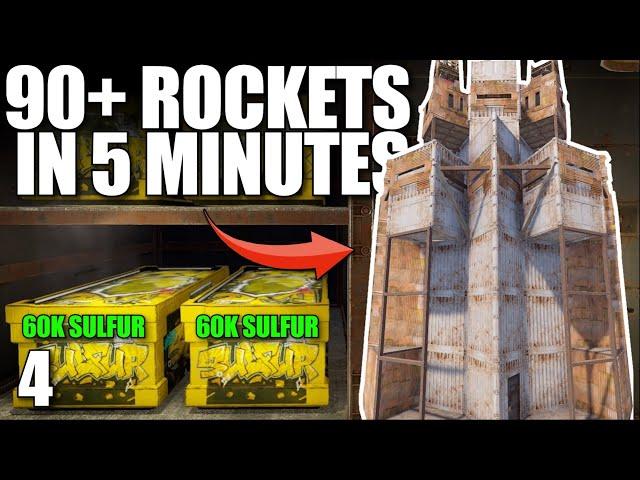 THIS CLAN SHOT 90+ ROCKETS IN 5 MINUTES AT MY BASE | Solo Rust