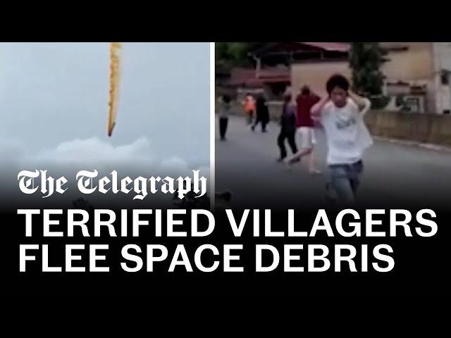 Space rocket debris rains down on villagers in China