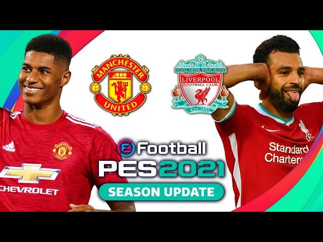 Manchester United v Liverpool Premier League PES 2021 Score Prediction