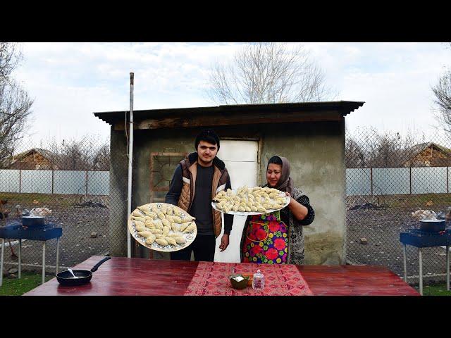 We Cooked Delicious Pastry Dish "Gyurza" In Rural Village of Azerbaijan