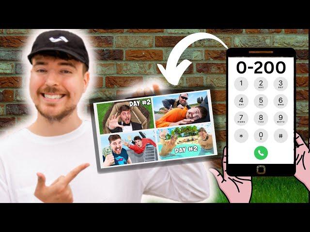 Mr Beasts HOOKING Intros for 2 Minutes Straight | iPhone Dial Challenge 0-200