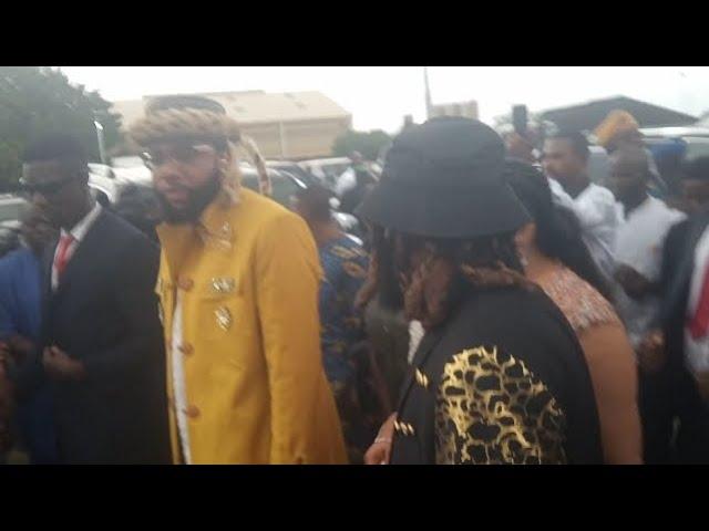 E-MONEY AND HIS WIFE ARRIVED AT. DAVIDO AND CHIOMA (CHIVIDO 2024) WEDDING CEREMONY