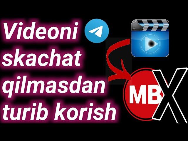 Telegramda VIDEONI OCHMAY TURIB KORISH | Videolarni skachat qilmasdan ko'rish | Vidioni yuklamasdan