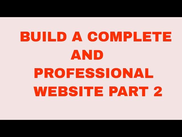 Build a Earning Webite in  2017 complete course Part 2