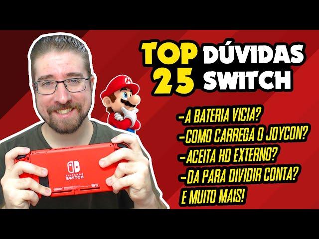 TOP 25 DÚVIDAS frequentes sobre o Nintendo Switch | #DicasSwitch