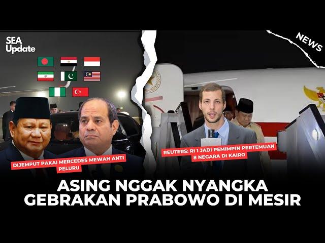 Aksi Prabowo di KTT Mesir Gemparkan Media Asing Cetak Sejarah 11 Tahun! Kedatangan RI 1 di Mesir