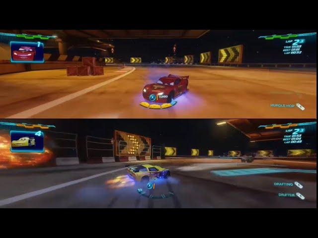 Cars 2 The Video Game | Lightning McQueen Vs Jeff Gorvette on the Full Game Walkthrough |