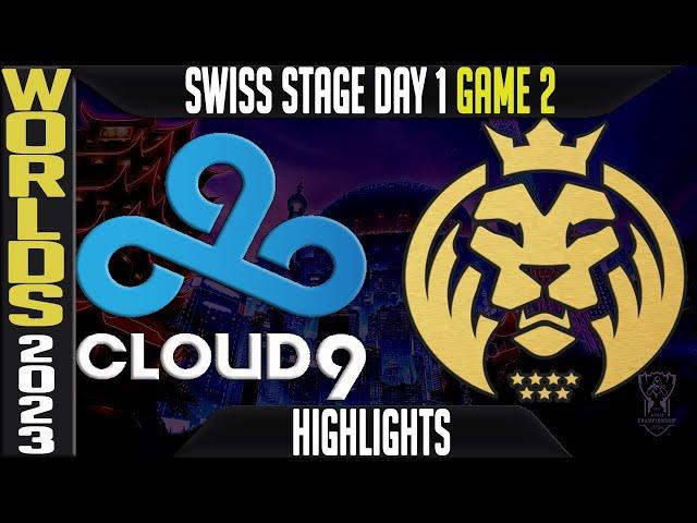 C9 vs MAD Highlights | Worlds 2023 Swiss Stage Day 1 Round 1 | Cloud9 vs MAD Lions